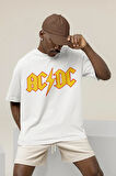 Highway To Hell AC DC Baskılı Unisex Oversize Rock Metal Müzik Grubu Tişört