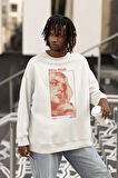 Tasarım Billie Eilish Baskılı Unisex Oversize Şarkıcı Sweatshirt