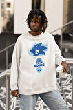 Sonic Baskılı Unisex Oversize Çizgi Film Sweatshirt