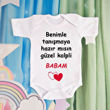 Pamuklu Organik Bebek Zıbını Kısa Kollu Kişiye Özel  0029