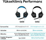 Logitech G432 7.1 Kablolu Kulak Üstü Oyuncu Kulaklığı Outlet