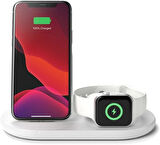 Belkin WIZ001VFWH Beyaz 3in1 Kablosuz Şarj Aleti Teşhir