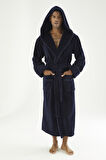 Uzun Kapüşonlu Triga Bambu Cotton Kadın Bornoz