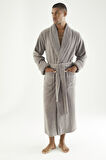 Uzun Şalyaka Triga Bambu Cotton Erkek Bornoz