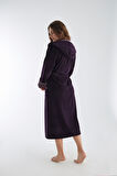 Uzun Kapüşonlu Triga Bambu Cotton Kadın Bornoz