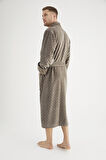 Jakarlı %100 Cotton Erkek Bornozu