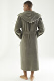 Uzun Kapüşonlu Triga Bambu Cotton Kadın Bornoz