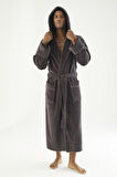 Uzun Kapüşonlu Triga Bambu Cotton Kadın Bornoz
