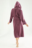 Uzun Kapüşonlu Triga Bambu Cotton Kadın Bornoz