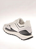Roberto Cavalli Beyaz - Siyah Kadın Deri Sneaker 20620C