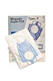 Bosch Type P Süpürge Toz Torbası + Micro Filtre - 4 Adet (Kutulu)