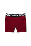 HNX 3'lü Love Lastik Pamuklu Kadın Tayt Şort