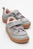mnpc Unisex Çocuk Gri-Pudra Hakiki Deri Günlük Ayakkabı