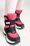 mnpc Kız Çocuk Siyah-Fuşya Su Geçirmez Anatomik Günlük Bot