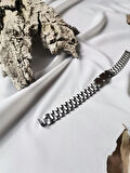 Luna Jewelry Erkek Gümüş Renk Timeless Steel 316 L Çelik Bileklik