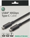 USB4 40Gbps Typce-C Kablo 0,8 m