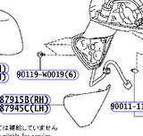 Toyota Verso Ayna Alt Kapağı 2009-2013 Sürücü Tarafı