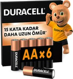 BASIC AA Alkalin Kalem Pil (6’lı paket) – 1,5V