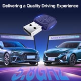 Mini Ultra iPhone ve Android için Kablosuz Adaptör Kablolu CarPlay ve Android Auto'ya Kablosuz Dönüştürür, Tak ve Kullan, Arabalarla Uyumlu