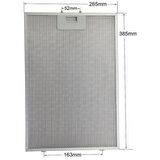 26,5 X 38,8 Cm Bosch,Siemens,Hotpoint Uyumlu Davlumbaz Filtresi