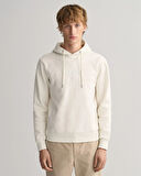 Erkek Regular Fit Kapüşonlu Logolu Sweatshirt-Bej | XXXL