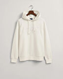 Erkek Regular Fit Kapüşonlu Logolu Sweatshirt-Bej | XXXL