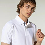 Erkek Nautica Classic Fit Kısa Kollu Polo - Beyaz | S