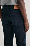Erkek Extra Slim Fit Orta Bel Jean Pantolon - Koyu Lacivert | 34/32