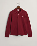 Erkek Regular Fit Logolu Polo Kazak-Bordo | XXXL