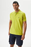 Erkek Classic Fit Kısa Kollu Polo T-Shirt - Yeşil | M