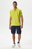 Erkek Classic Fit Kısa Kollu Polo T-Shirt - Yeşil | M