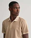 Erkek GANT Regular Fit Logolu Polo - Bej  | L