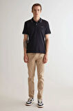 Erkek Siyah Regular Fit Polo - Siyah | S