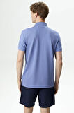 Erkek Slim Fit Polo T-Shirt - Mavi | XL