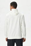 Erkek Standart Fit Sweatshirt - Beyaz | M