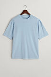 Erkek Gant Relaxed Fit Bisiklet Yaka Logolu T-shirt - Mavi  | M