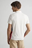 Erkek Gant Regular Fit Renk Bloklu Polo - Krem  | XL