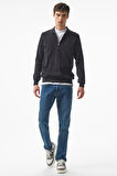Erkek Regular Fit Triko - Siyah  | S
