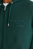 Erkek Regular Fit Kapüşonlu Logolu Sweatshirt - Yeşil  | M