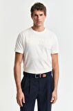 Erkek Embossed T-Shirt - Krem | M