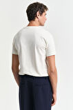 Erkek Embossed T-Shirt - Krem | M