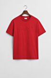 Erkek Embossed T-Shirt - Kırmızı | XL