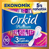 Orkid Platinum Gece & Gündüz (Boy 3) 10 adet Hijyenik Ped
