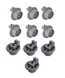 Bosch Bulaşık Makinesi Uyumlu Yeni Model Alt Sepet Tekeri 611475 10 Adet