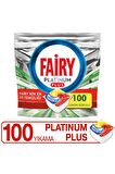 Fairy Platinum Plus Limon Kokulu 100 Yıkama Tablet Bulaşık Makinesi Deterjanı 100 Adet 