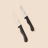 Metaltex 2'li Steak Bıçağı - Siyah - 21 cm