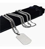 ÇELİK Büyük Dogtag Asker Künyesi Kolye