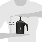 Bialetti Tutto Crema Siyah Süt Köpürtücü Frother 330 ml 00AGR395