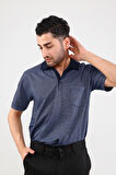 Guild 8002 Regular Fit Cepli Lacivert T-Shirt