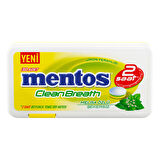 Mentos Clean Breath Limon Aromalı ve Melisa Özlü Şekersiz Şekerleme 12Adet x 21Gram